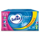 LOTUS Boîte de mouchoirs classic pur blanc 3 épaisseurs