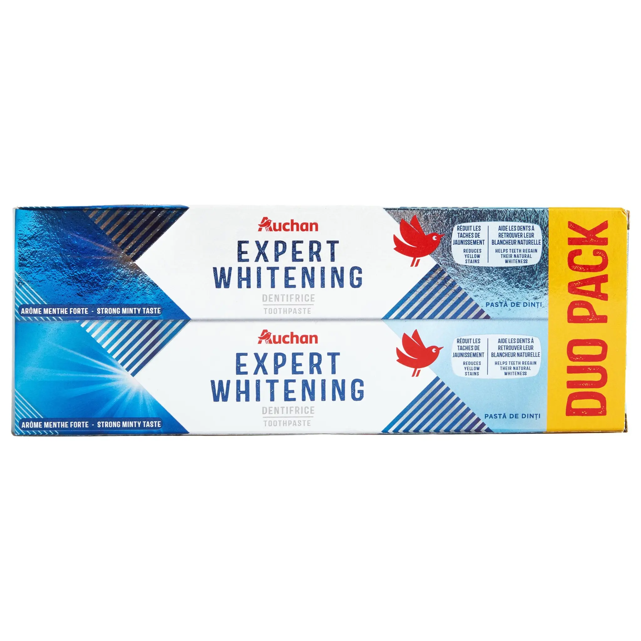AUCHAN Dentifrice expert blancheur intense