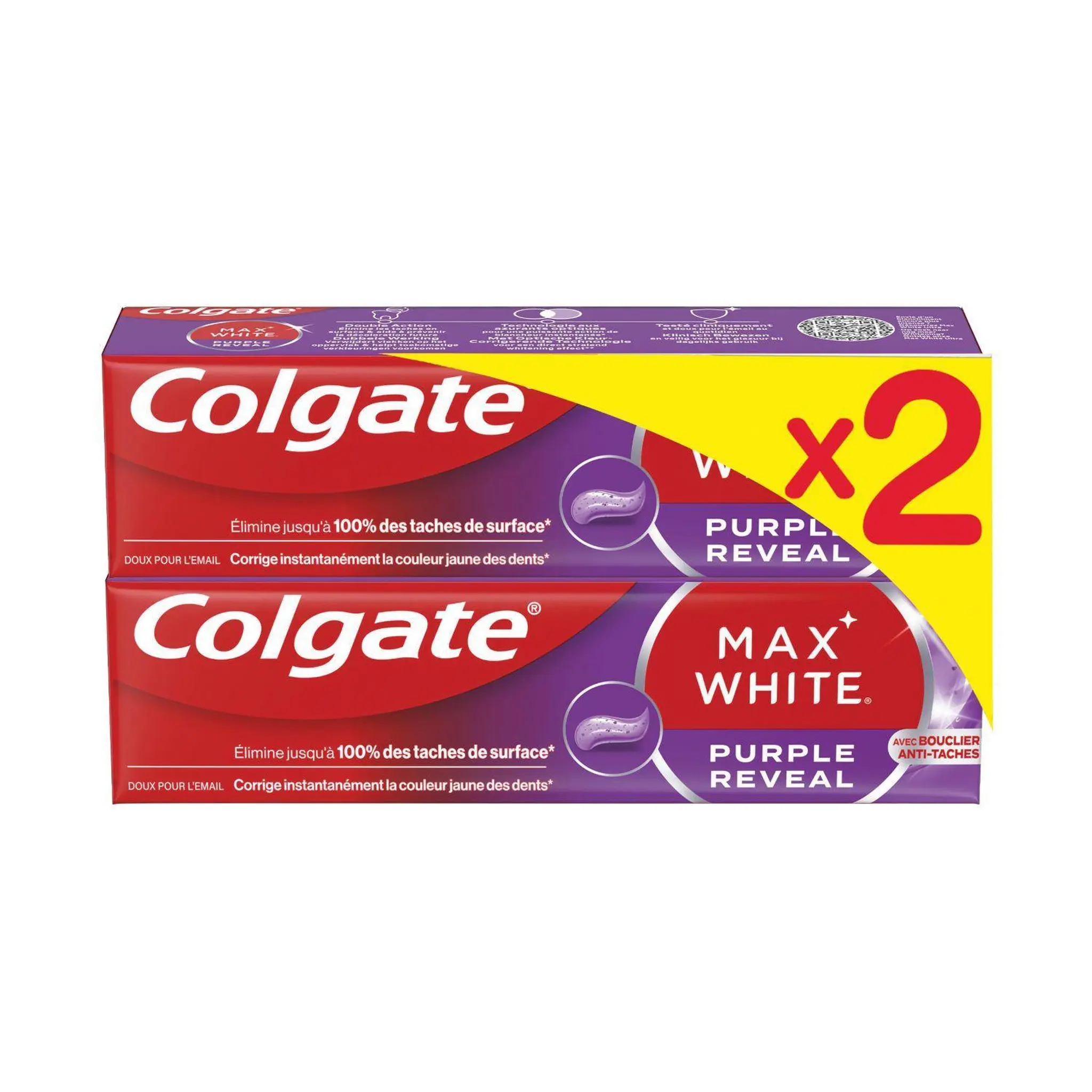 COLGATE Max White dentifrice blancheur violet