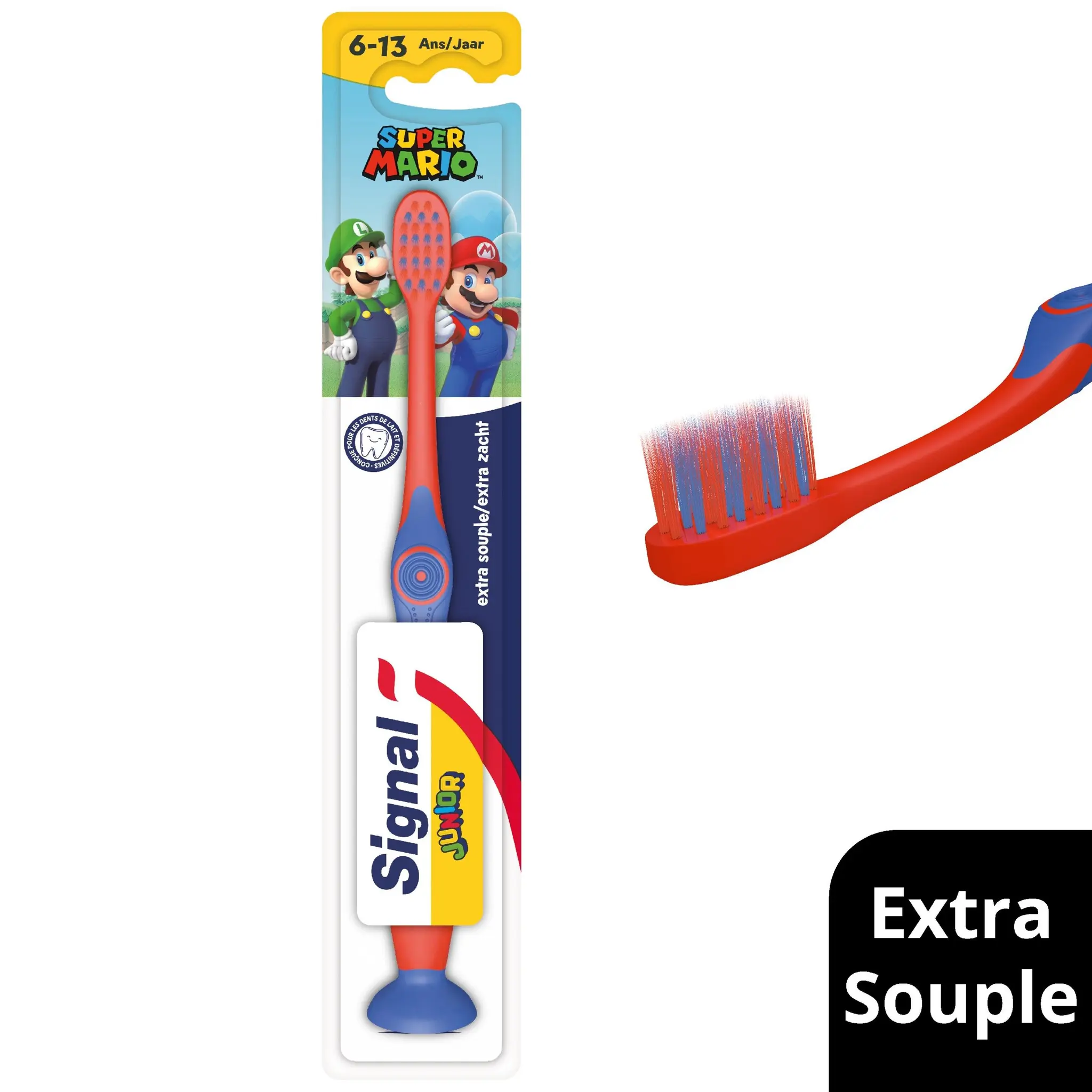 SIGNAL Brosse à dents junior Super Mario souple 6-13ans
