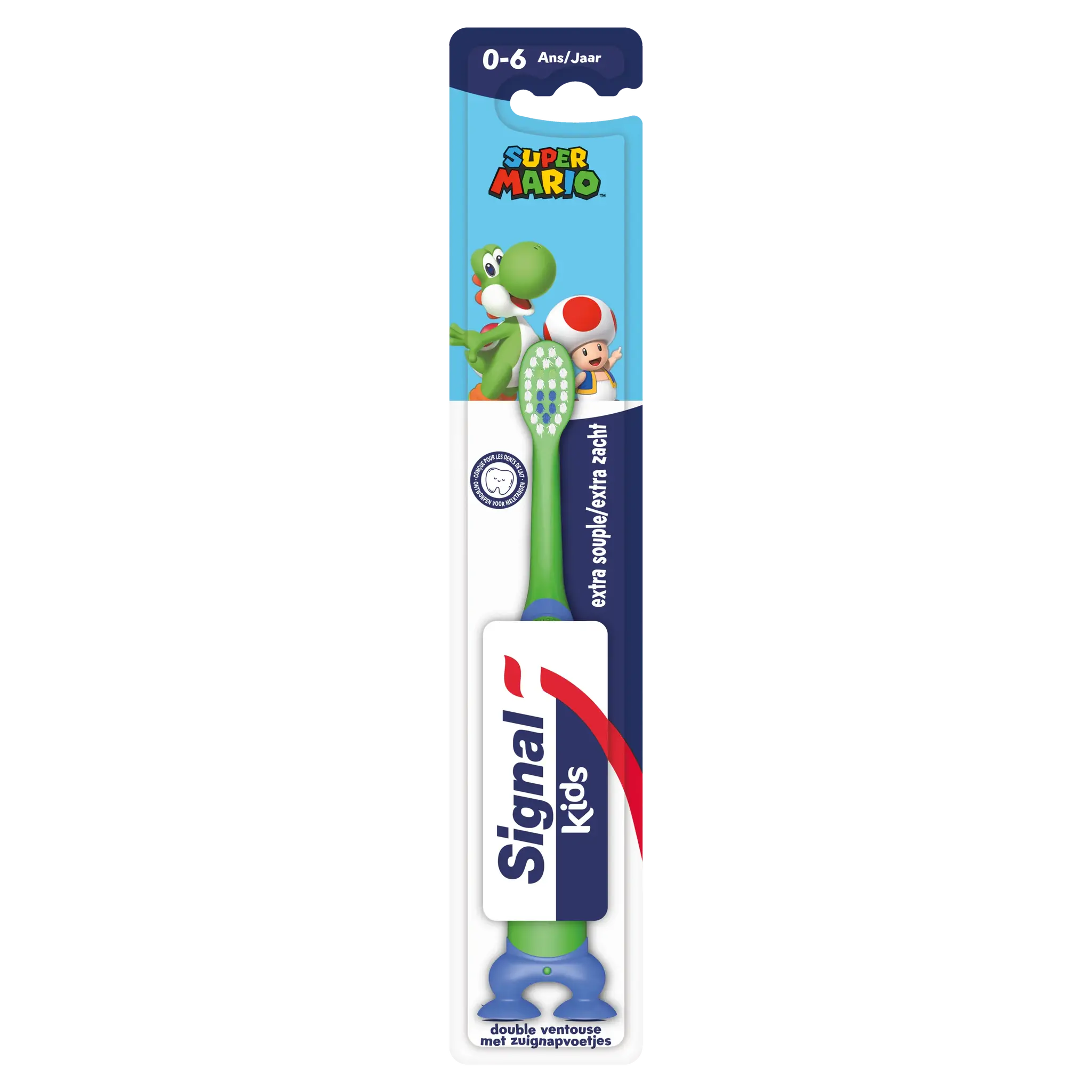 SIGNAL Brosse à dents kids super Mario souple 0-6ans