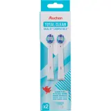 AUCHAN Total Clean Recharge brosse à dents électrique compatible Oral B