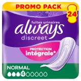 ALWAYS Discreet Serviettes pour fuites urinaires normal