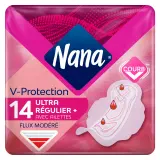 NANA Serviettes hygiénique ultra régulier plus avec ailettes normal