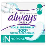 ALWAYS Dailies Protèges-slips en coton bio normal