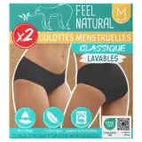FEEL NATURAL Culottes menstruelles lavables classique taille M