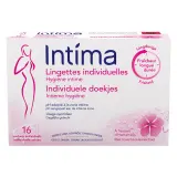 INTIMA Lingettes intimes individuelles fraîcheur immédiate