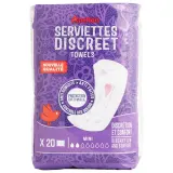 AUCHAN Discreet serviettes mini