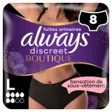 ALWAYS Discreet Culottes fuites urinaires noires taille L