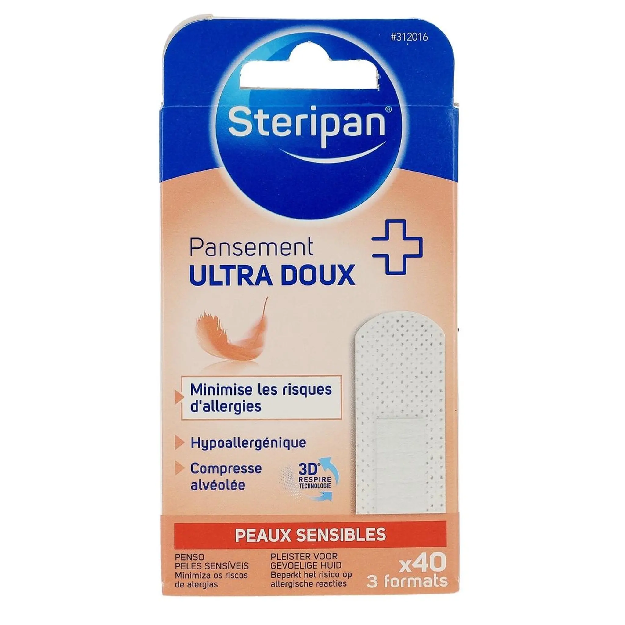 STERIPAN Pansement ultra doux peaux sensibles