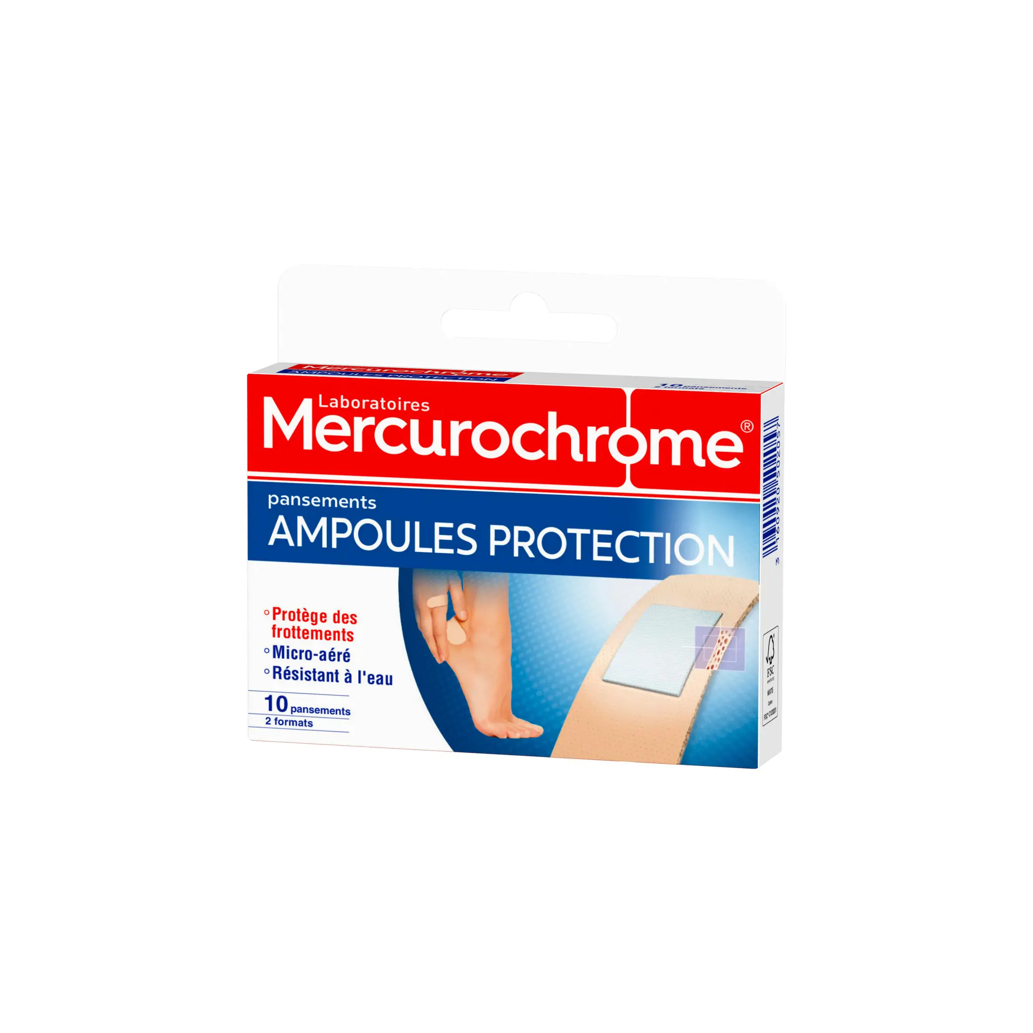 MERCUROCHROME Pansements ampoules 2 tailles