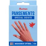 AUCHAN Pansements spécial doigts 2 modèles