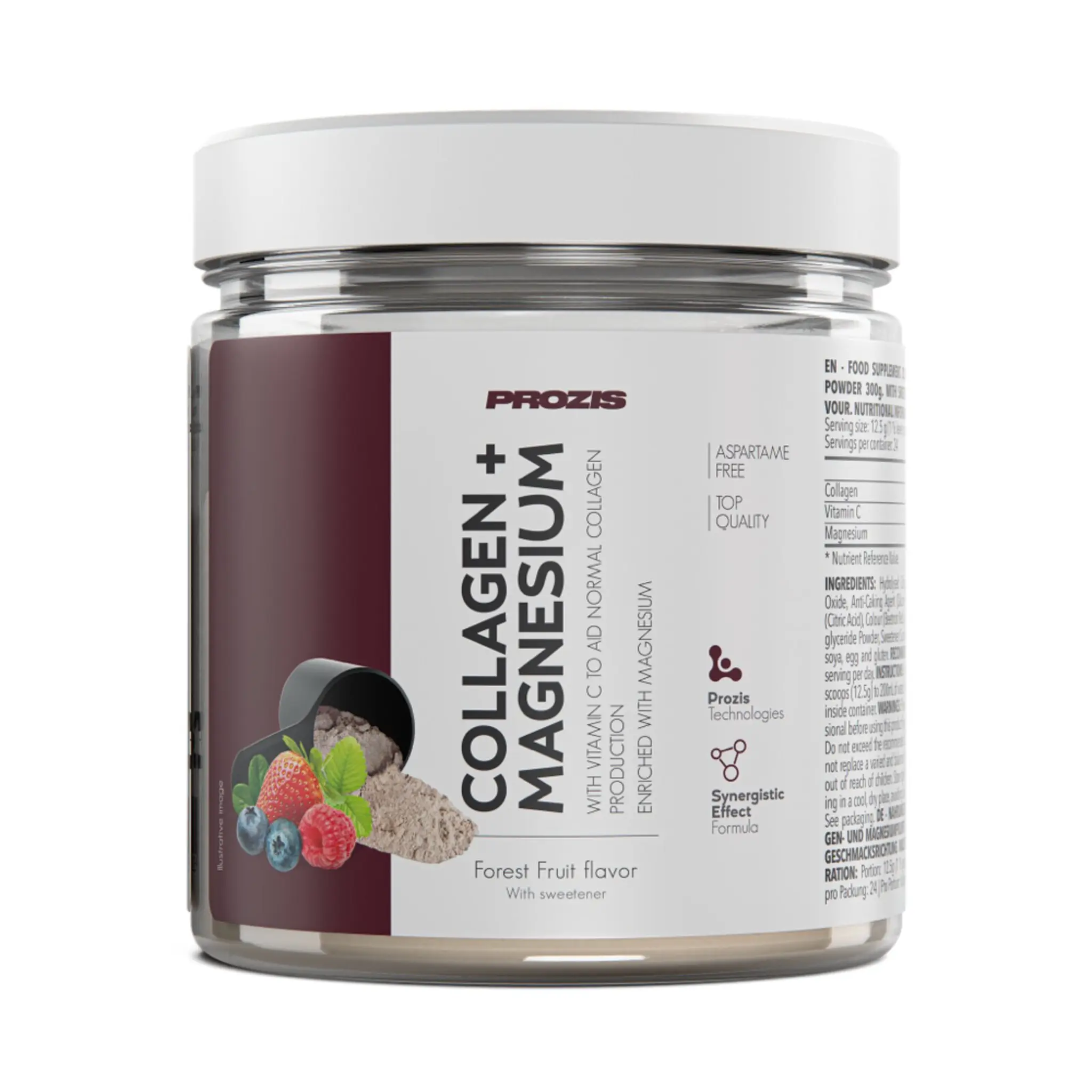 PROZIS Poudre de collagène et magnésium parfum fruits des bois