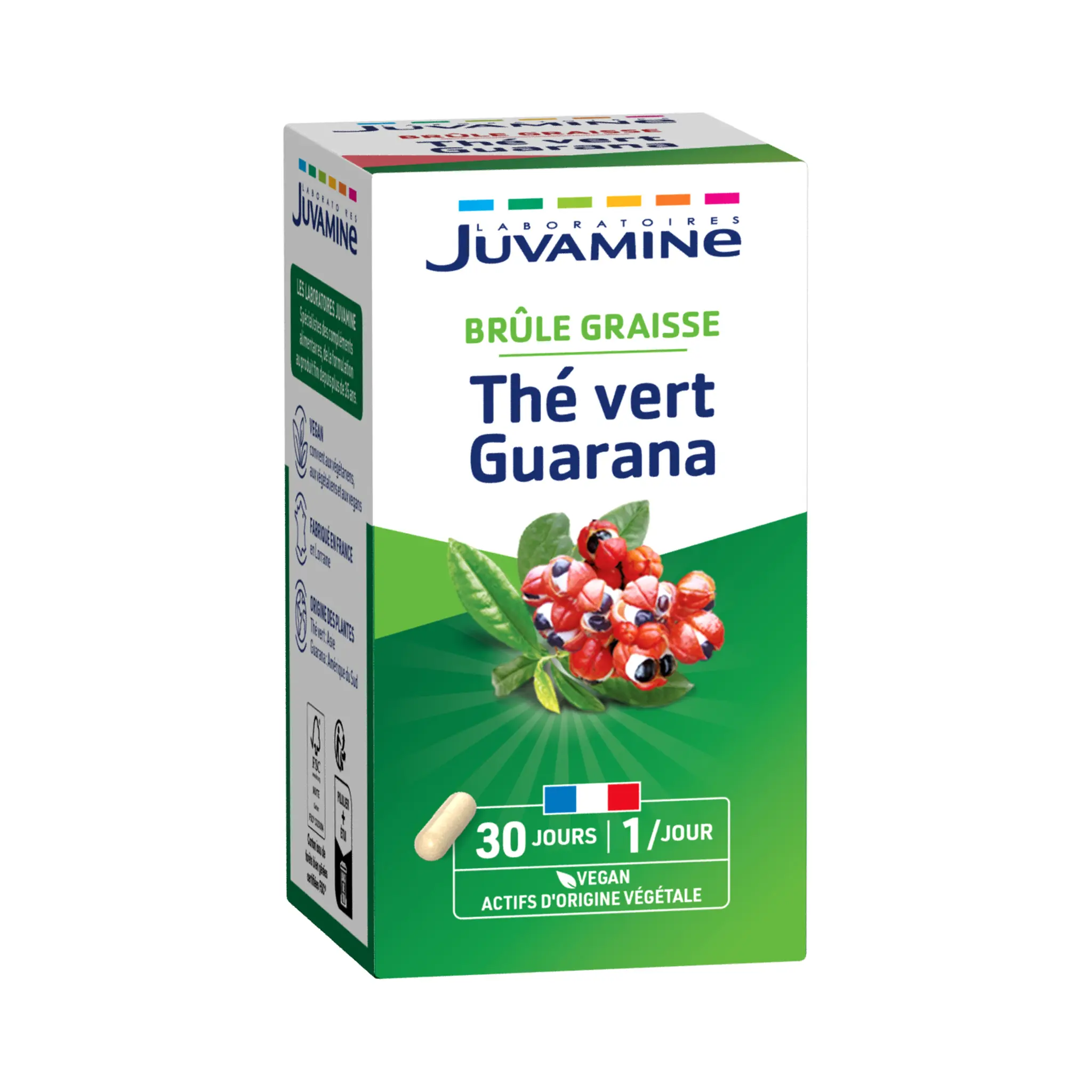 JUVAMINE Gélules minceur thé vert guarana brûle-graisse