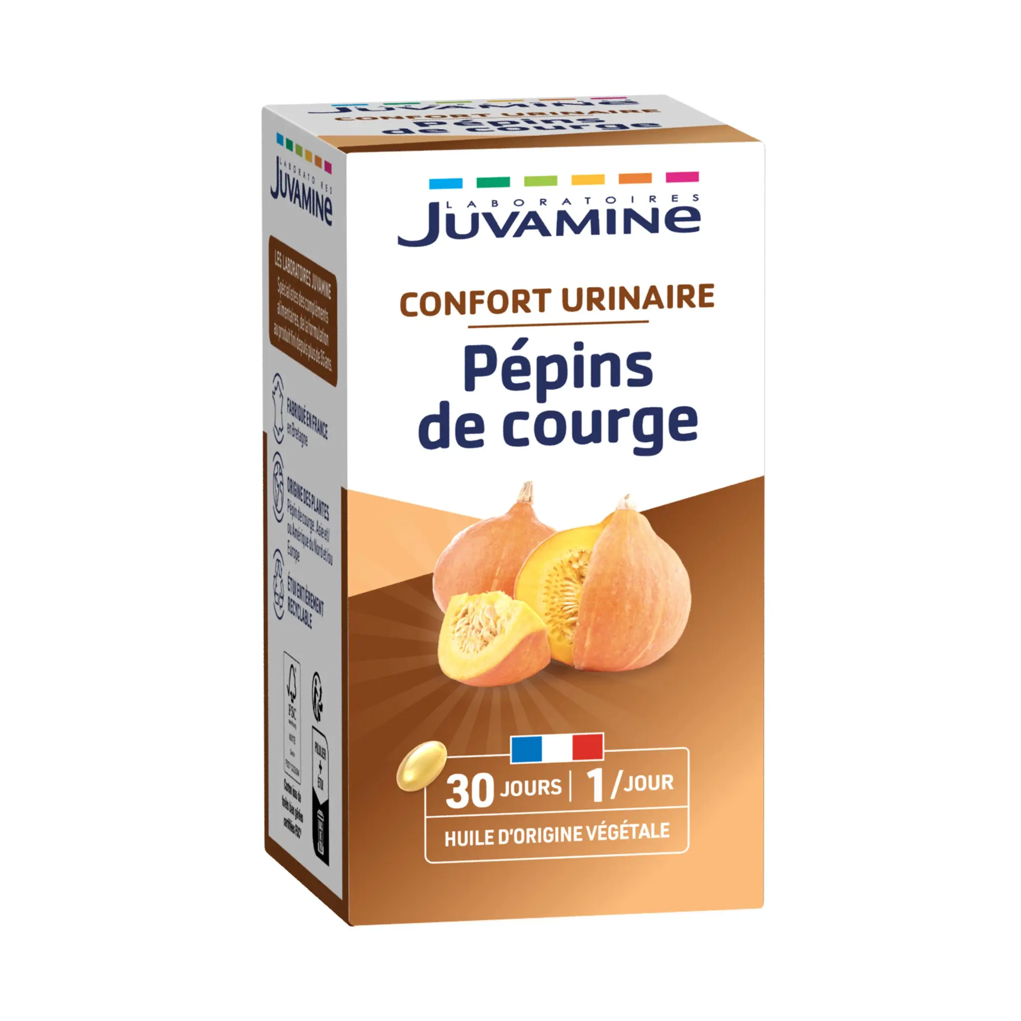 JUVAMINE Complément pépins de courge confort urinaire en capsules