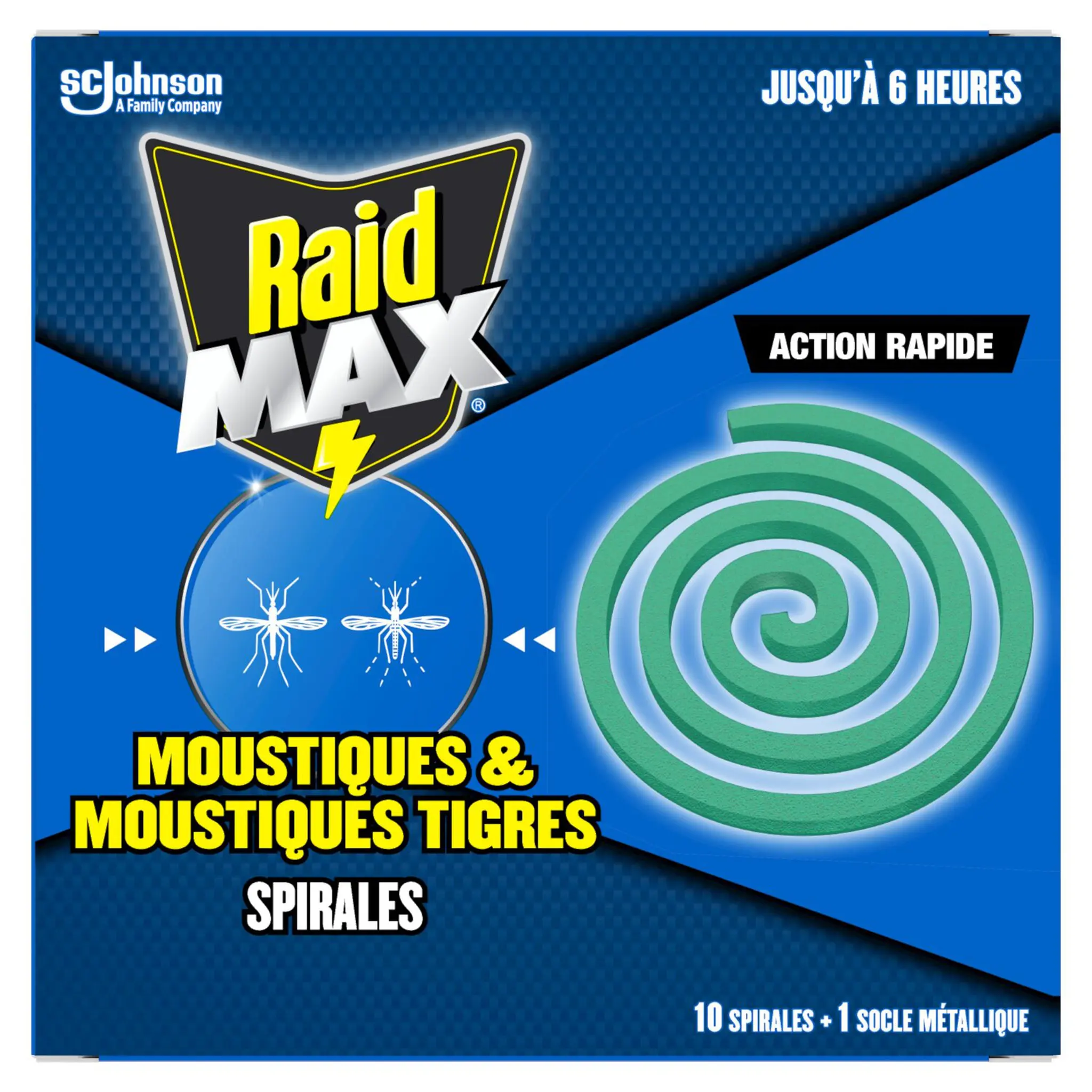 RAID Max spirales anti-moustiques et moustiques tigres TP18