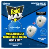 RAID MAX Max recharges jour et nuit anti-moustiques et moustiques tigres TP18