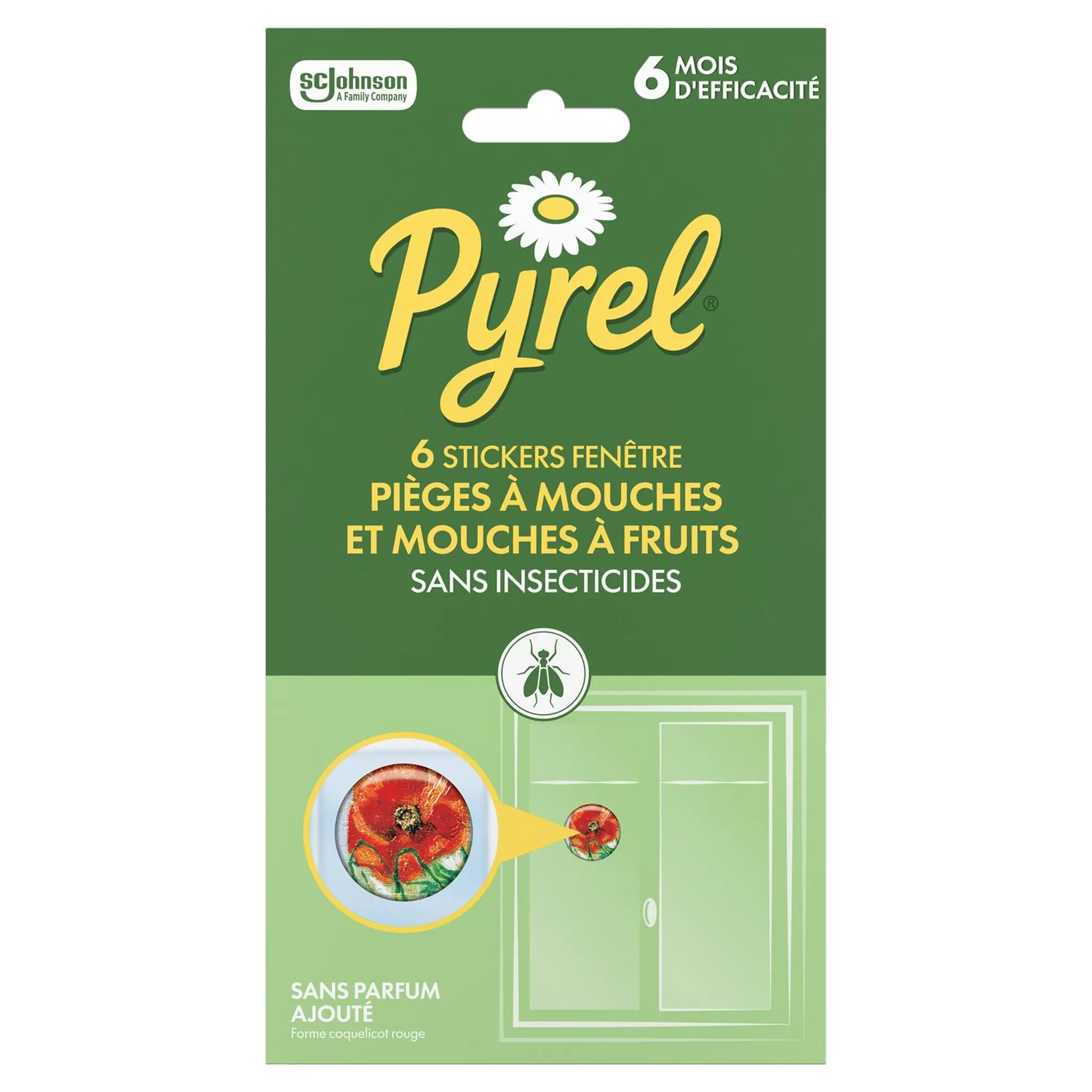 PYREL Stickers fenêtre anti-mouche sans insecticides