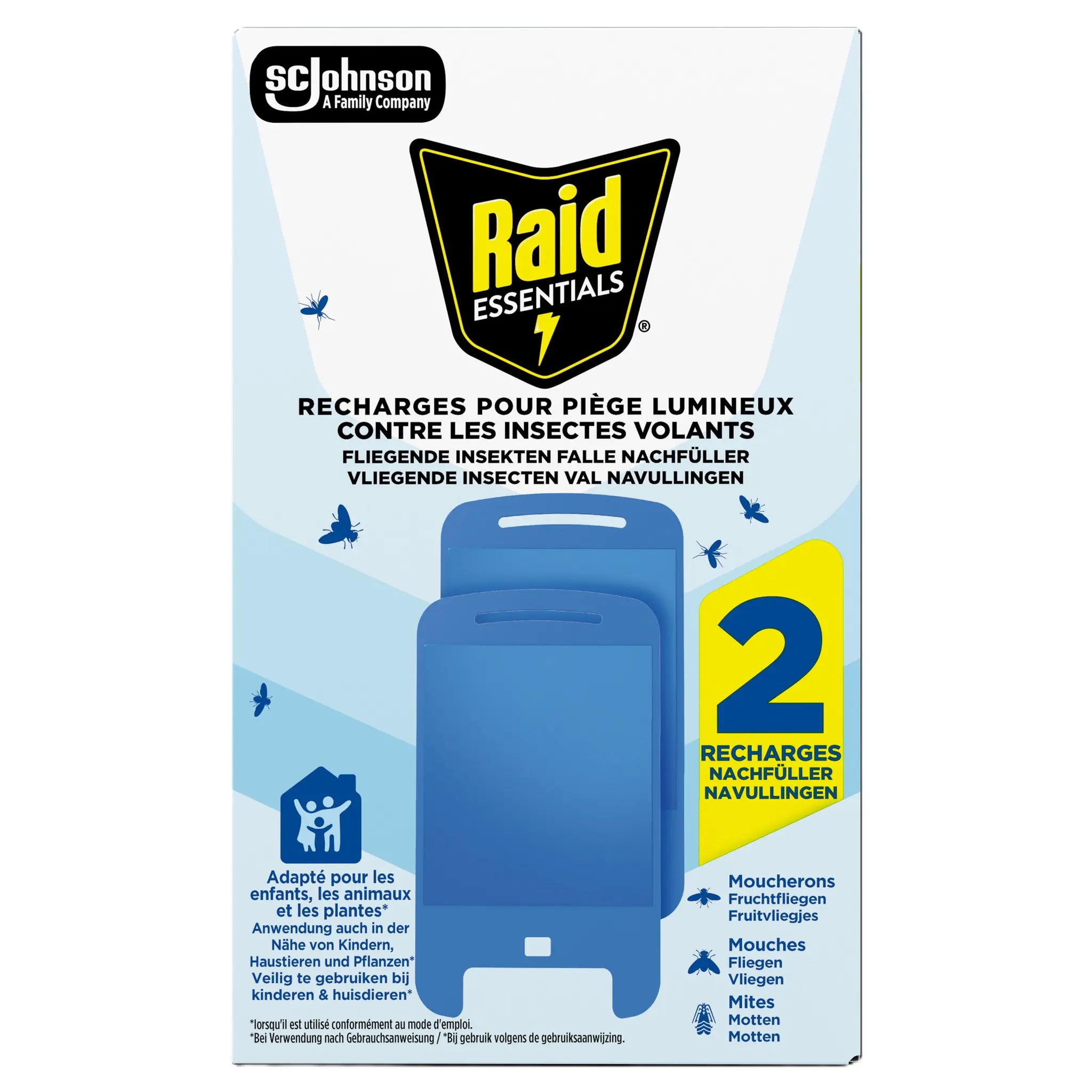 RAID Essentials recharge pour piège lumineux anti-insectes