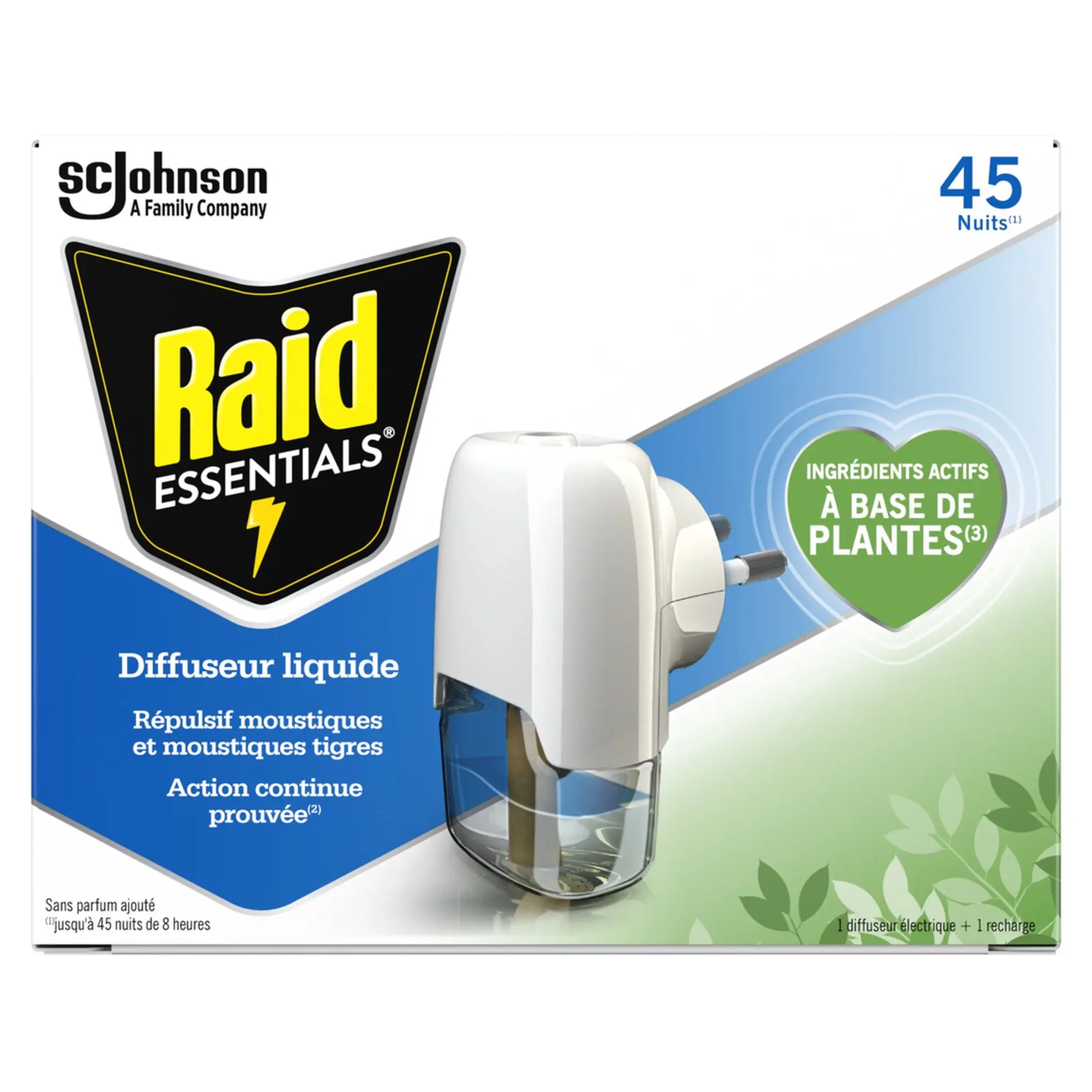 RAID Diffuseur électrique répulsif anti-moustiques