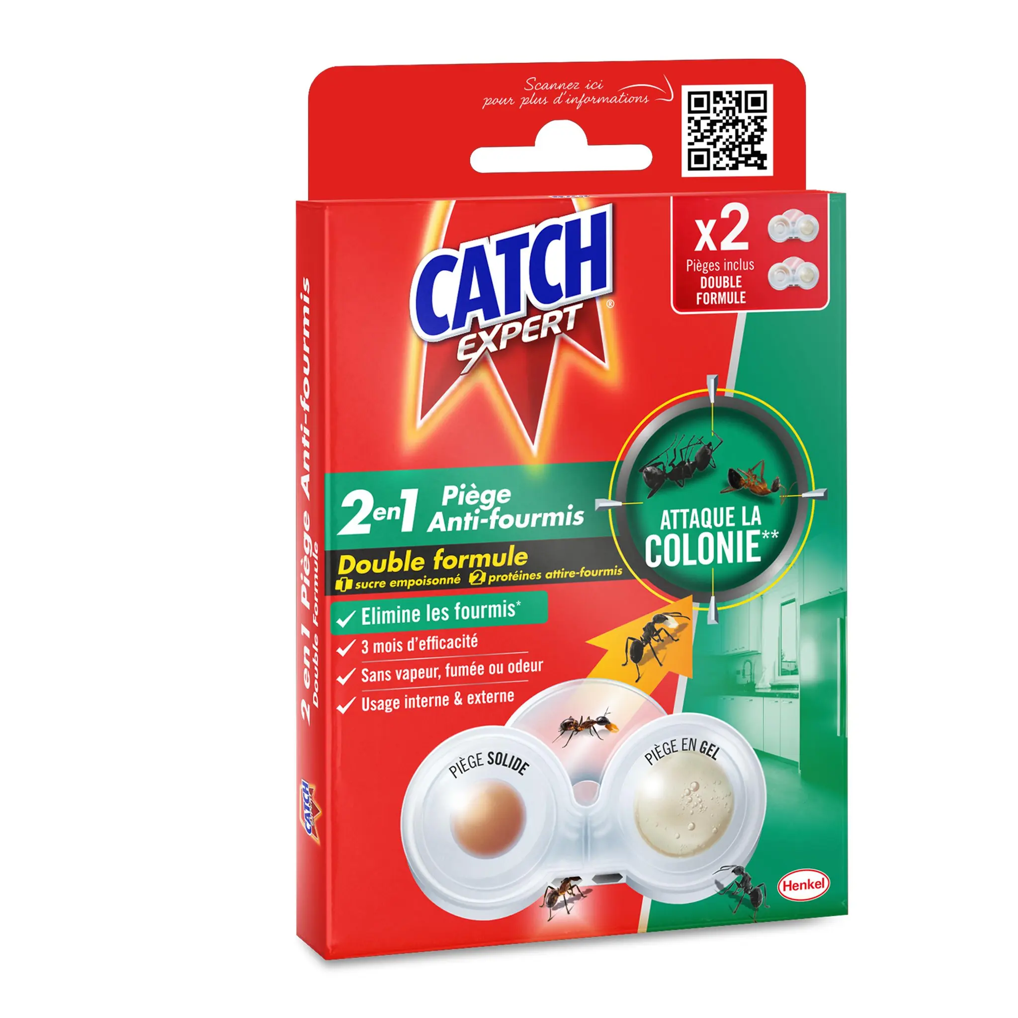 CATCH Piège anti-fourmis 2 en 1