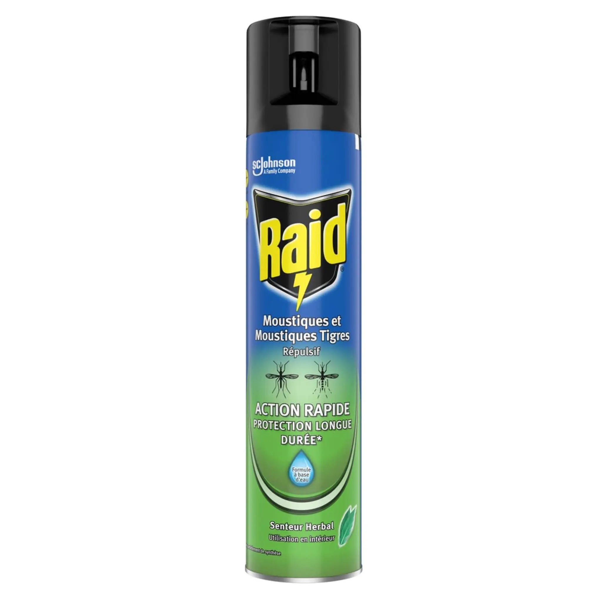 RAID Répulsif anti-moustiques en aérosol senteur herbal
