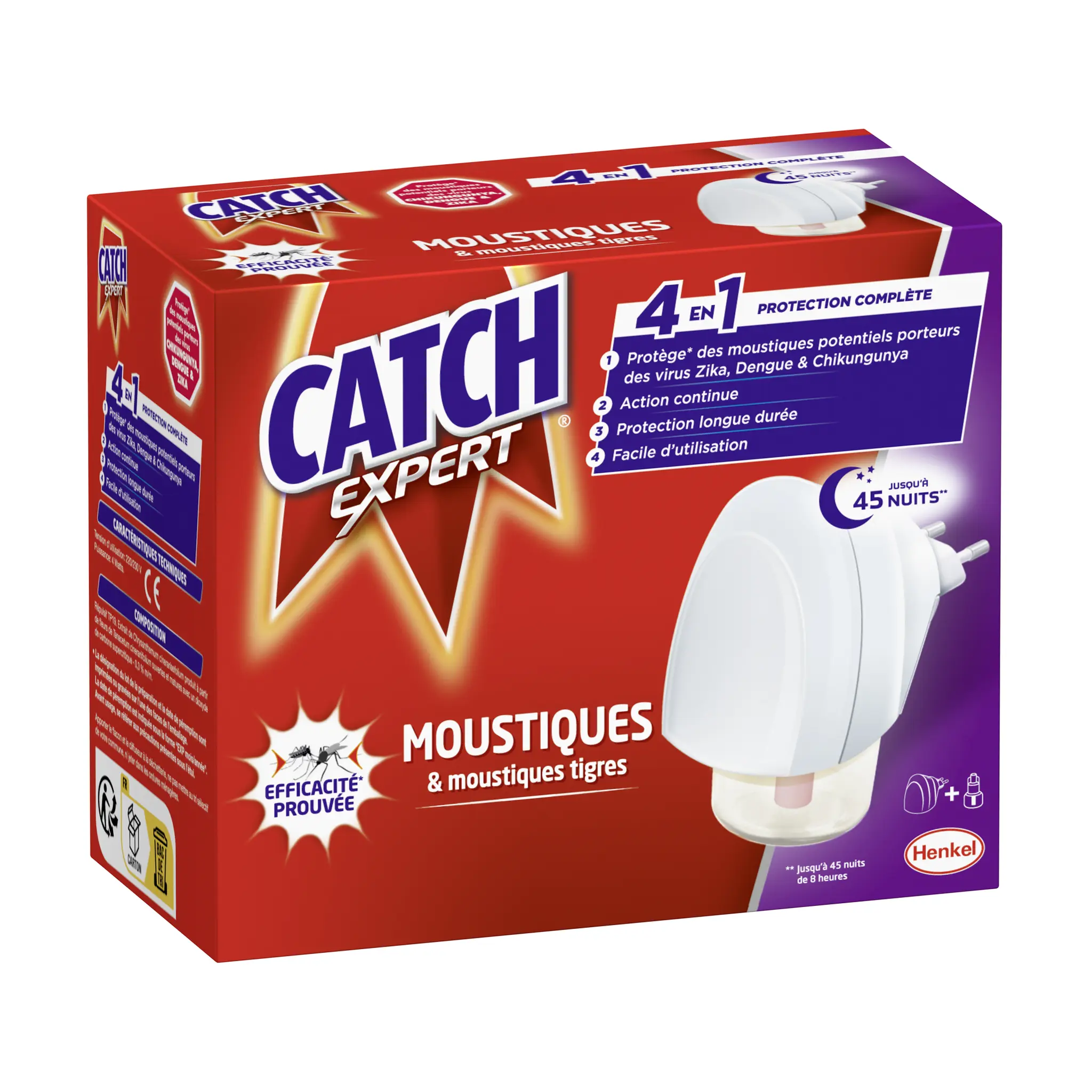 CATCH Expert diffuseur électrique répulsif anti-moustiques