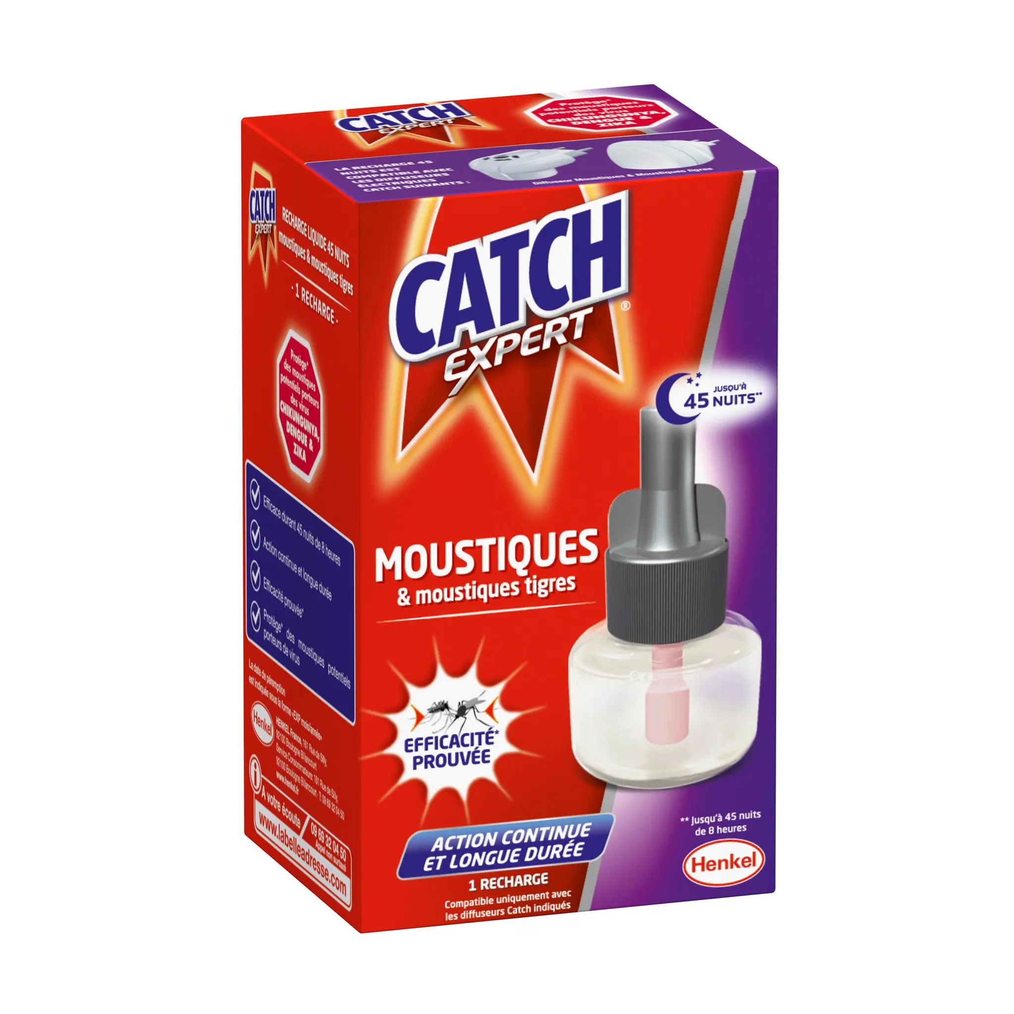 CATCH Expert recharge liquide pour diffuseur électrique anti-moustiques