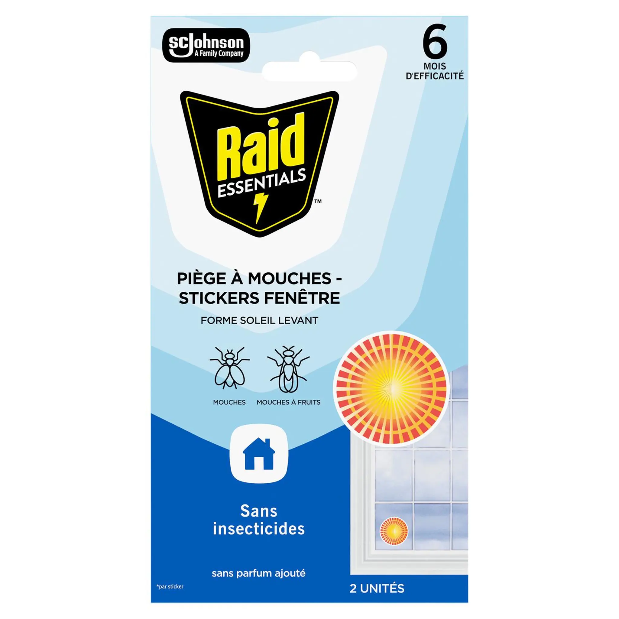 RAID Pièges à mouches stickers fenêtre