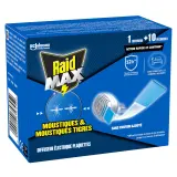 RAID Max Diffuseur électrique plaquette inodore anti moustiques et moustiques tigres TP18