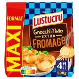 LUSTUCRU Gnocchi à poêler extra fromage format Maxi