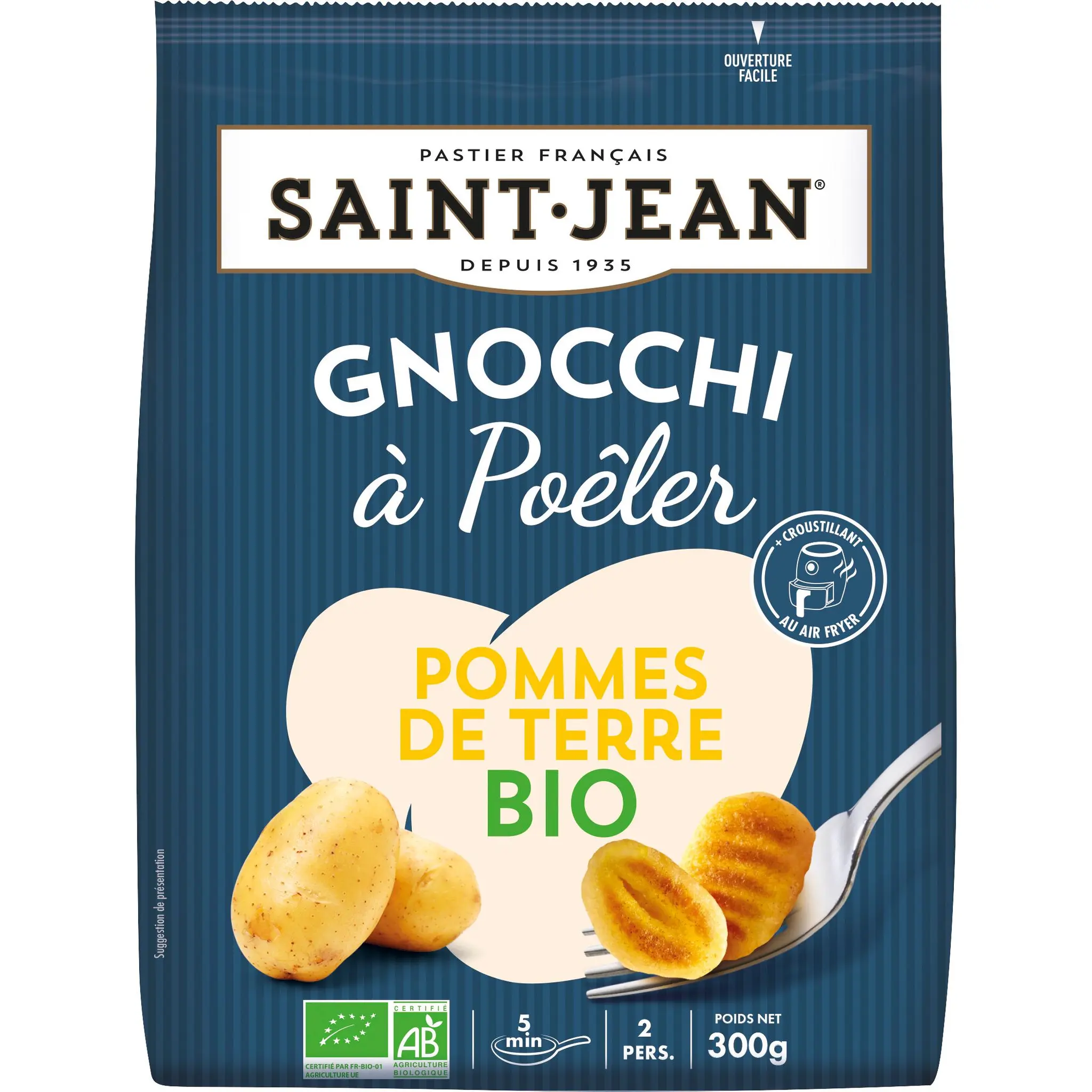 SAINT JEAN Gnocchi à poêler Bio