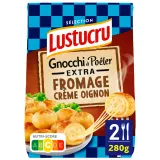 LUSTUCRU Gnocchi à poêler extra fromage crème oignon