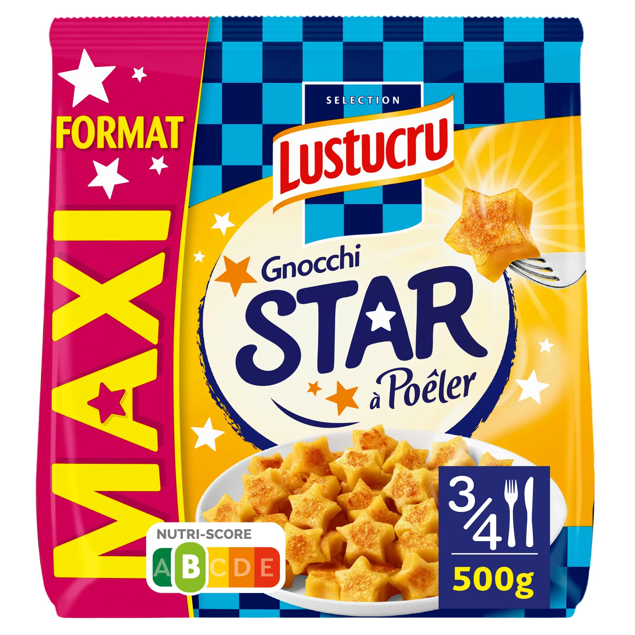 LUSTUCRU Gnocchi star à poêler