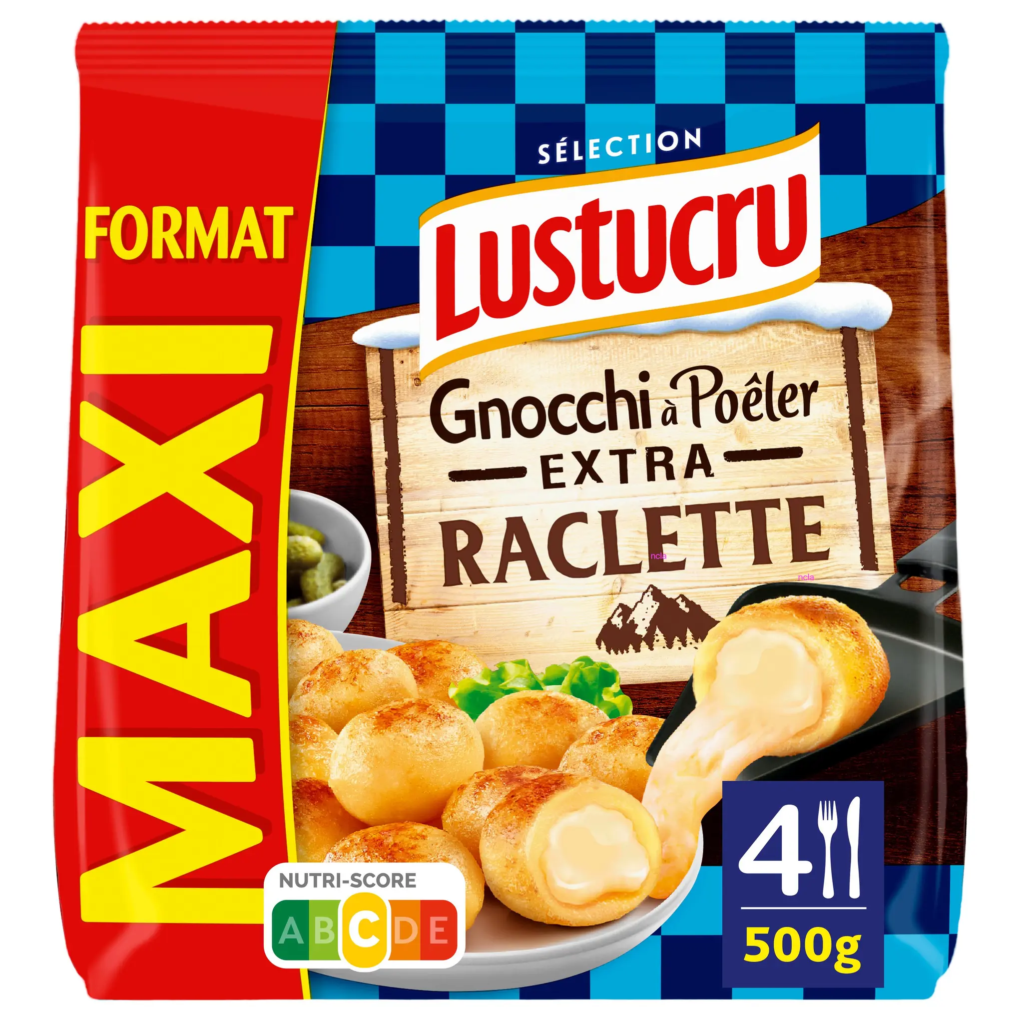 LUSTUCRU Gnocchi à poêler extra raclette