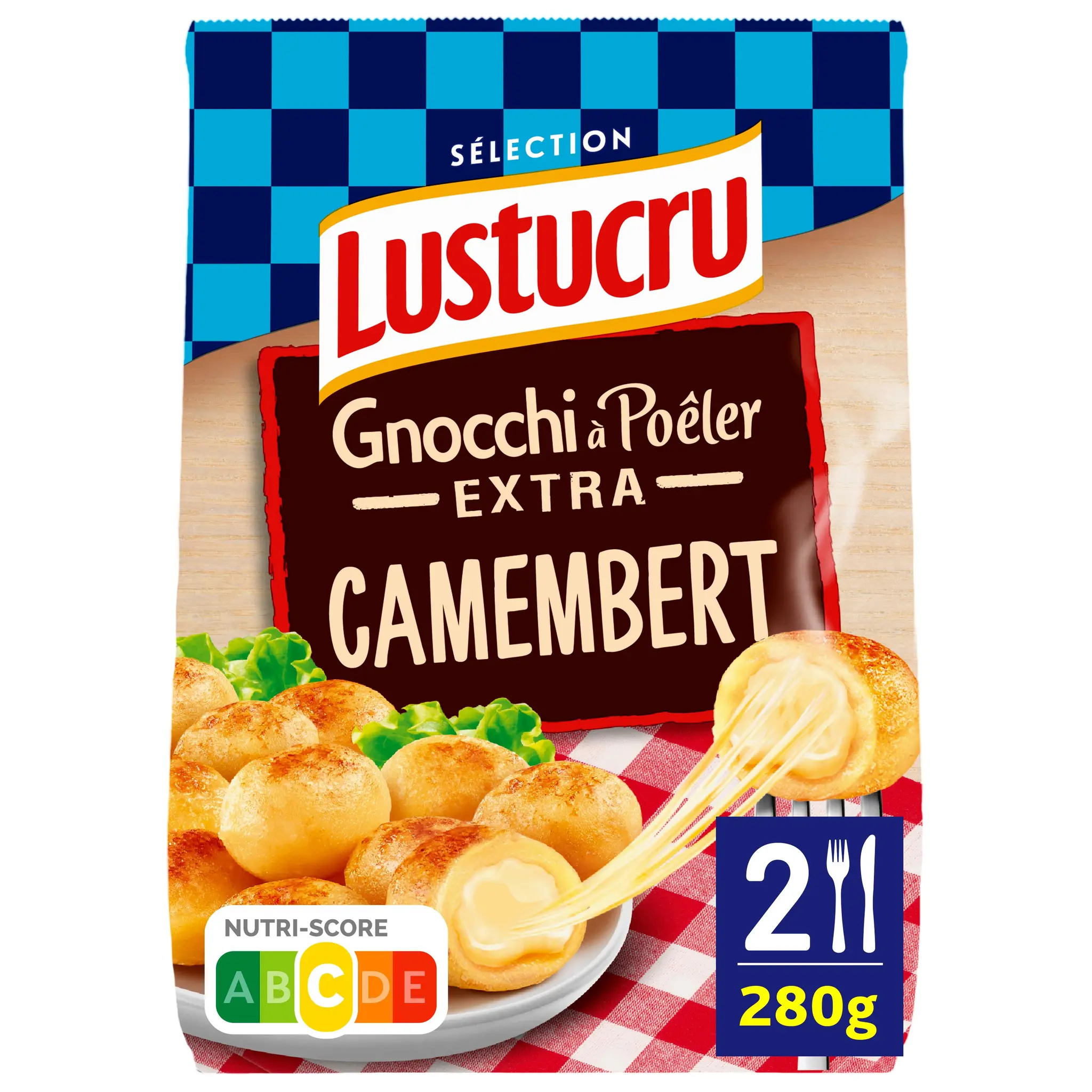 LUSTUCRU SELECTION Gnocchi à poêler extra au camembert