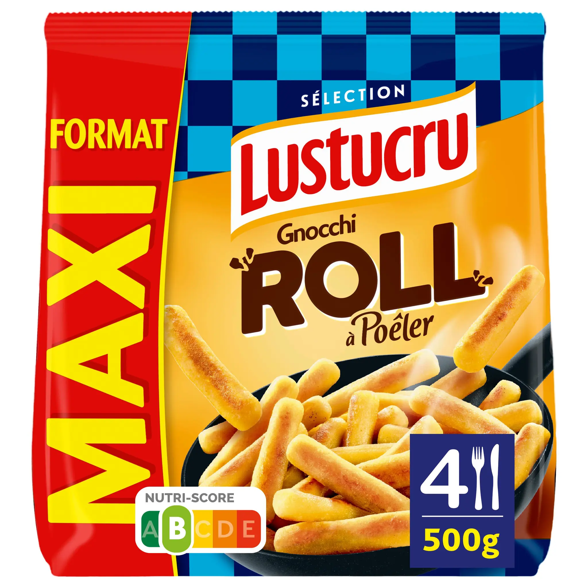 LUSTUCRU Gnocchi à poêler roll format Maxi