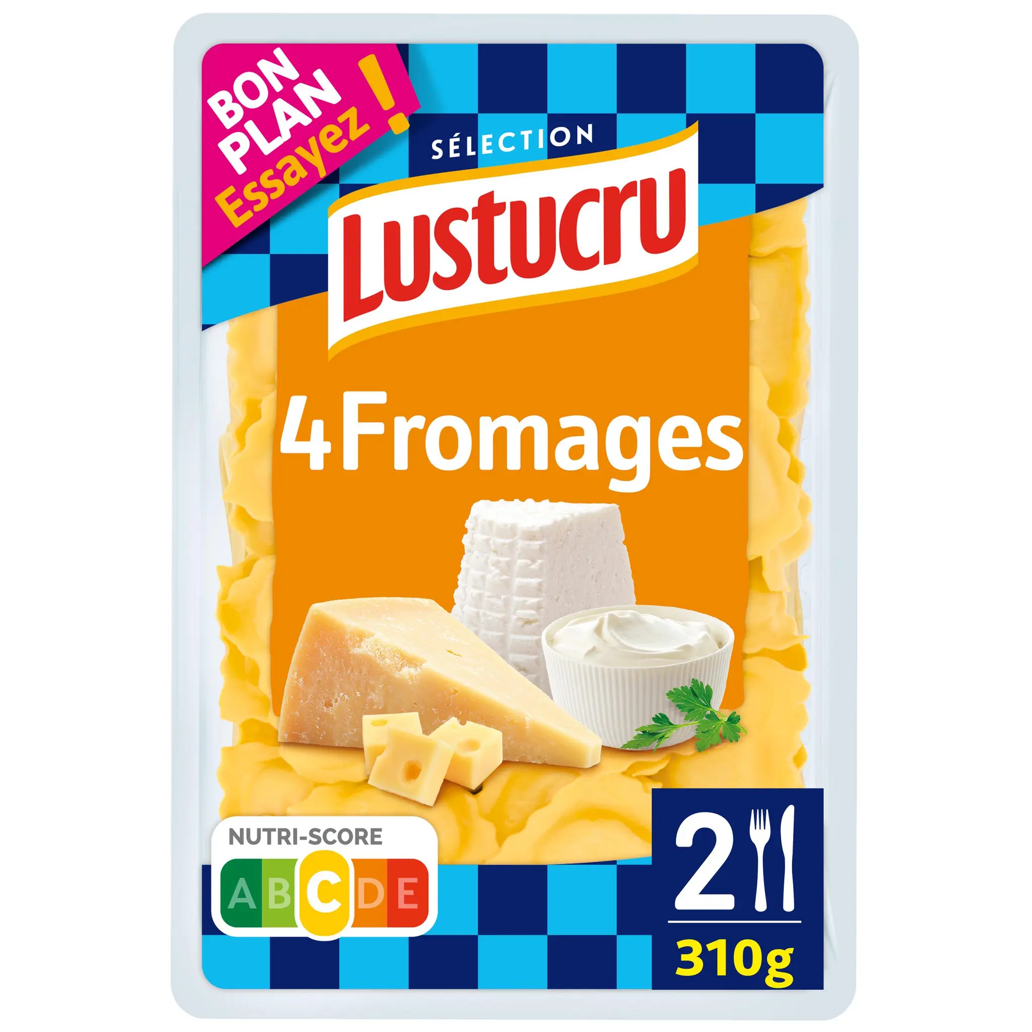 LUSTUCRU Ravioli 4 fromages