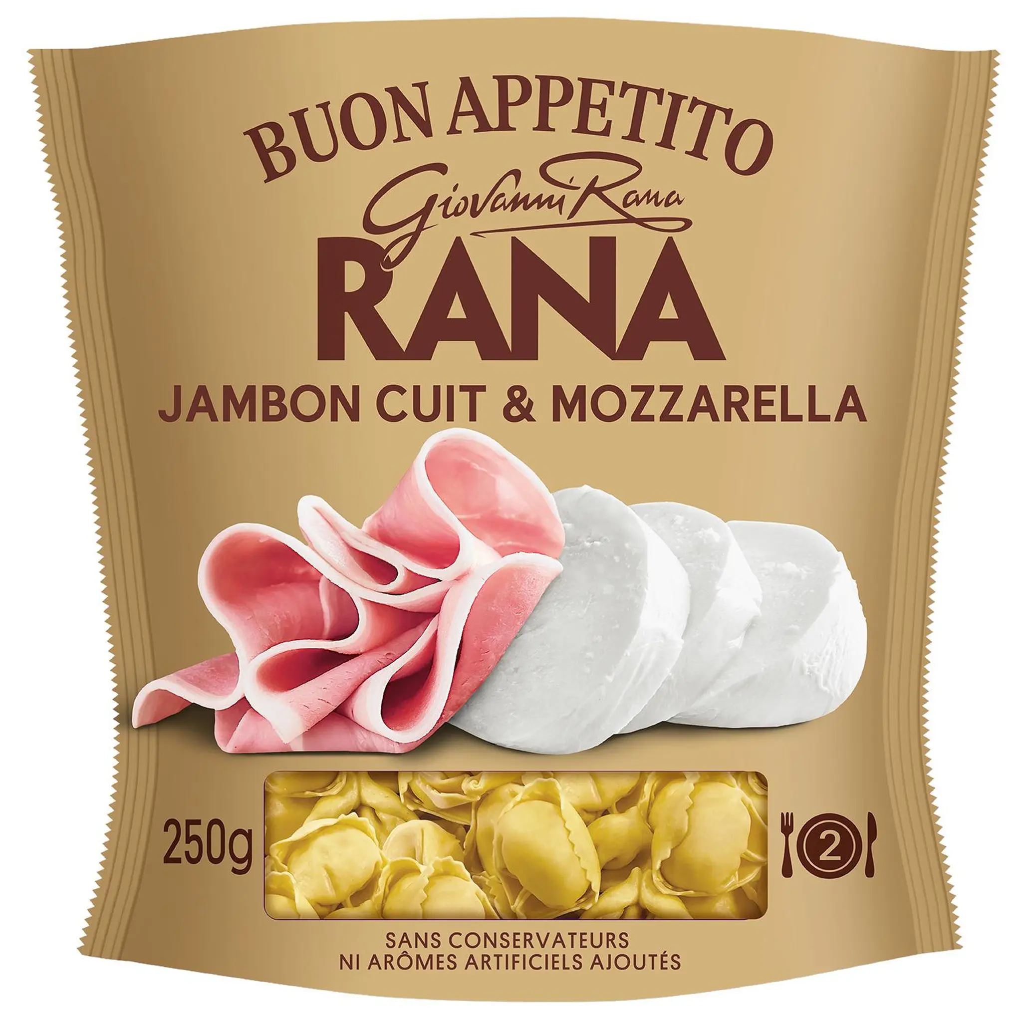 RANA Pâtes fraîches tortellini jambon cuit mozzarella