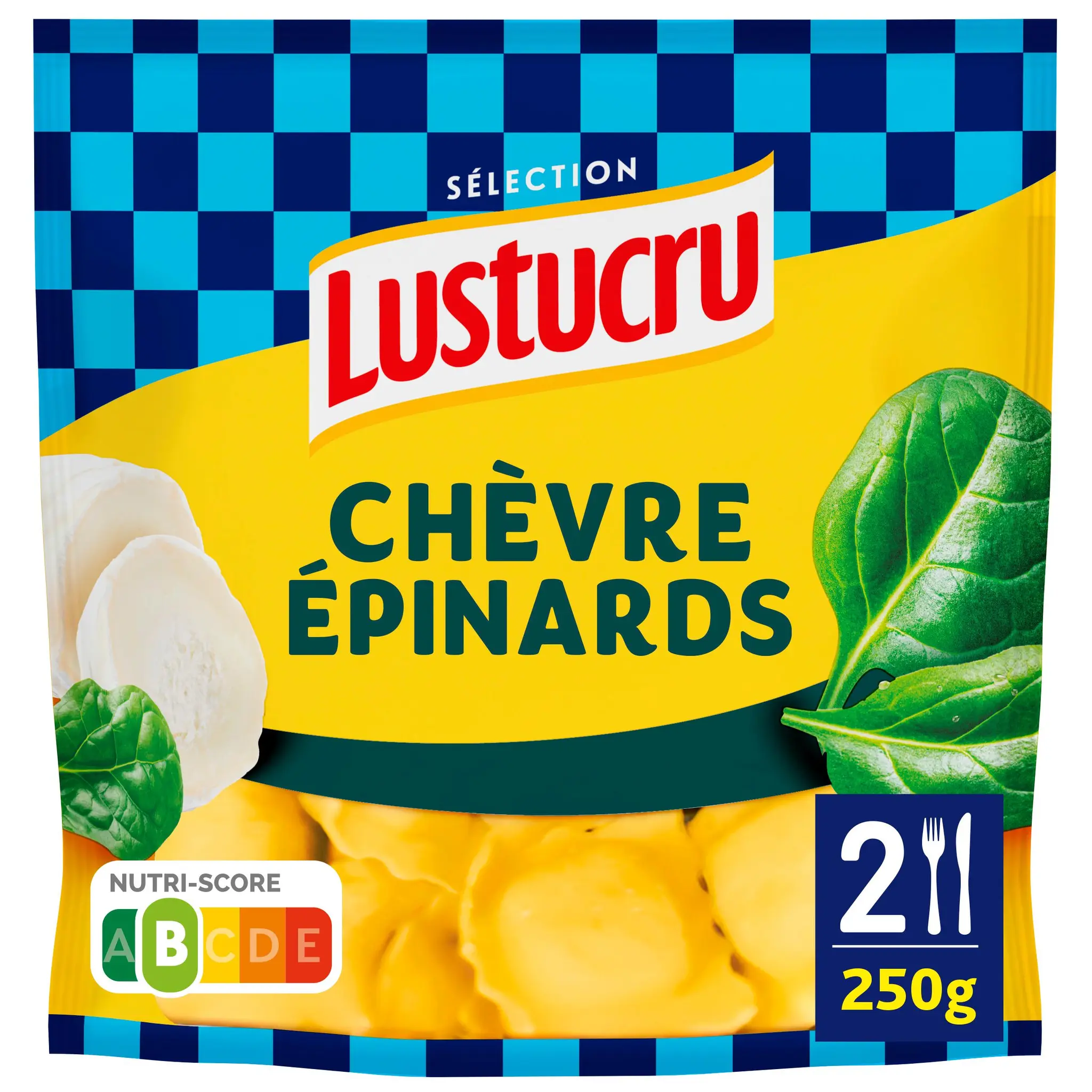 LUSTUCRU Ravioli chèvre épinards
