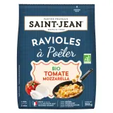 SAINT JEAN Ravioles à poêler à la tomate mozzarella bio