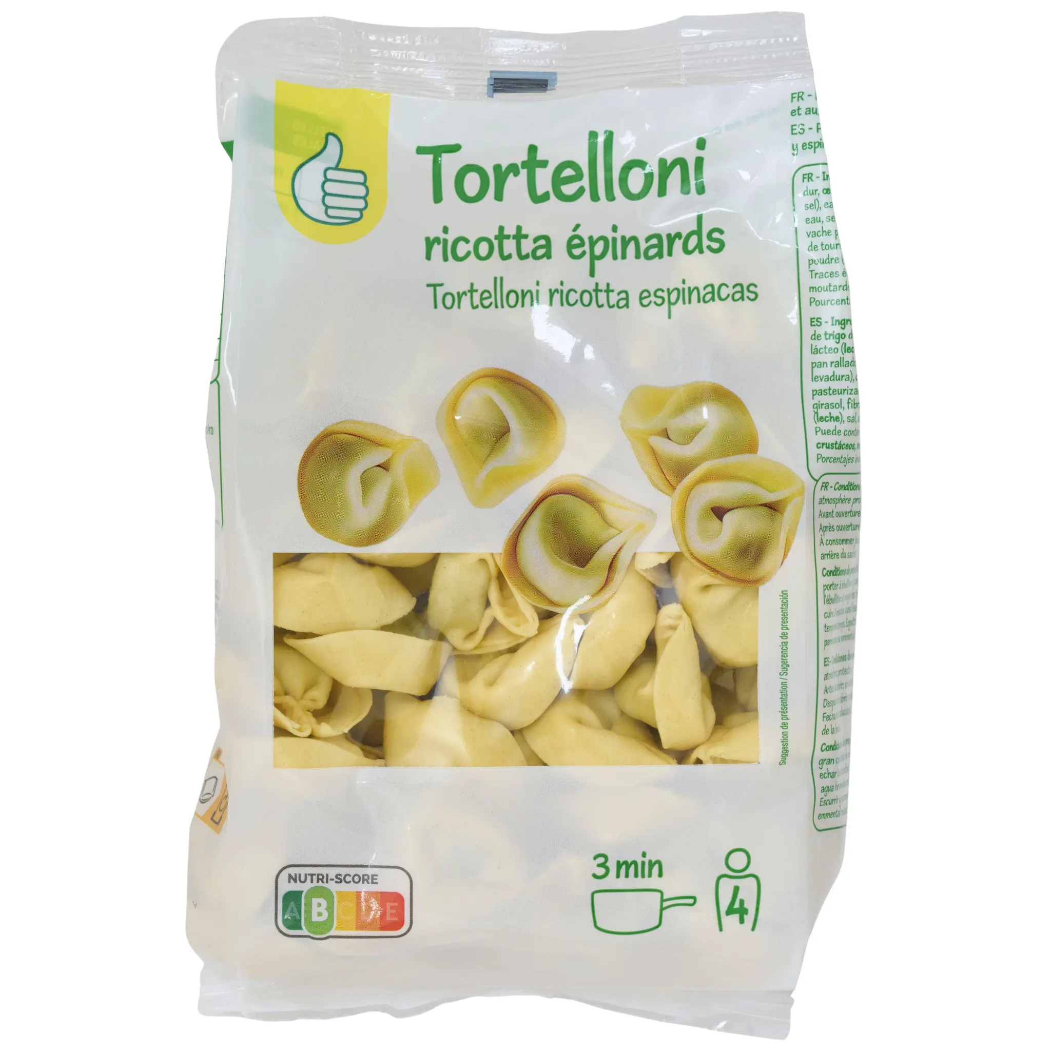 POUCE Tortellini ricotta épinards