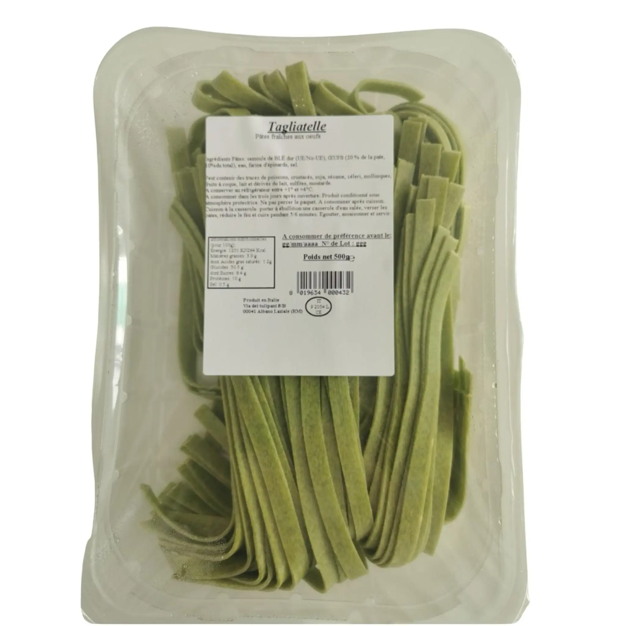 CONCEPT TERROIR Tagliatelle aux épinards