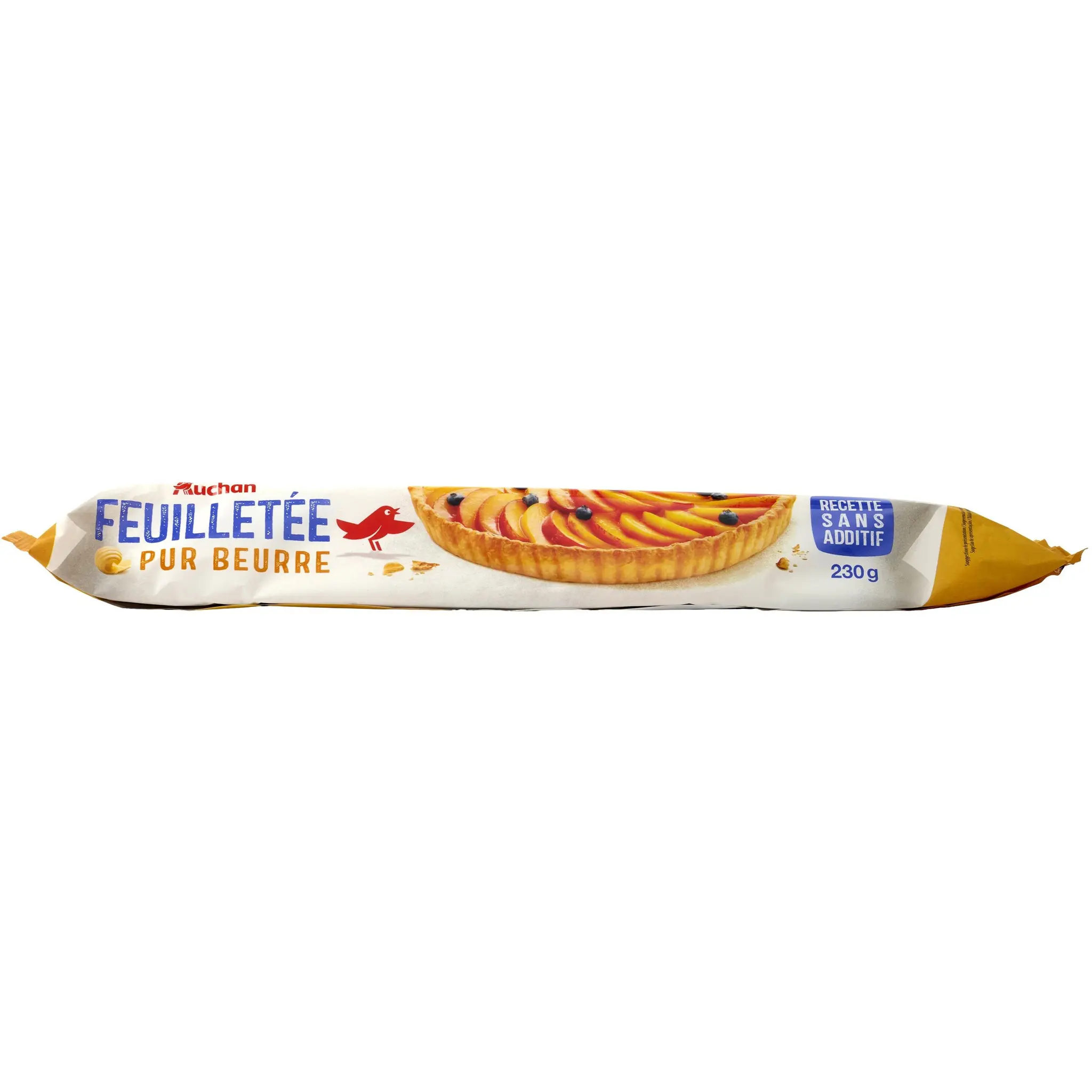 AUCHAN Pâte feuilletée pur beurre sans additif