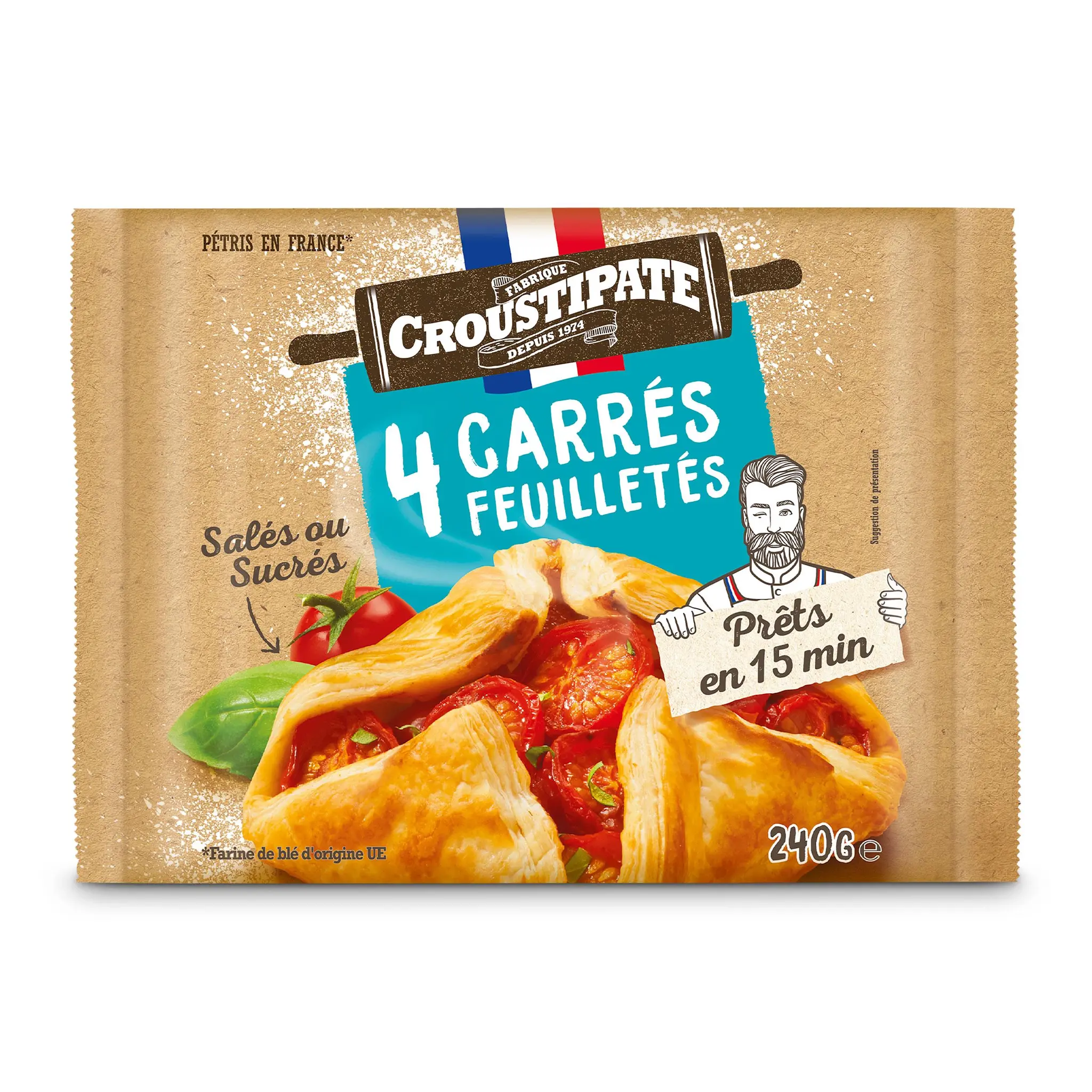 CROUSTIPATE Carré feuilleté
