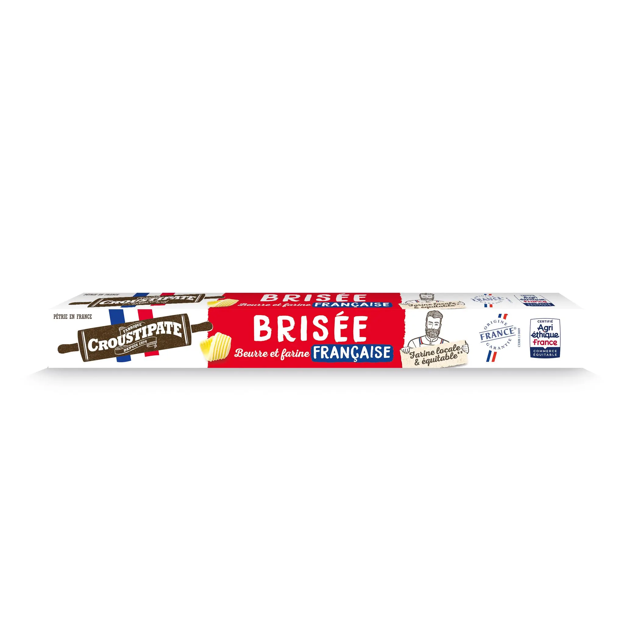 CROUSTIPATE Pâte brisée au beurre et farine française