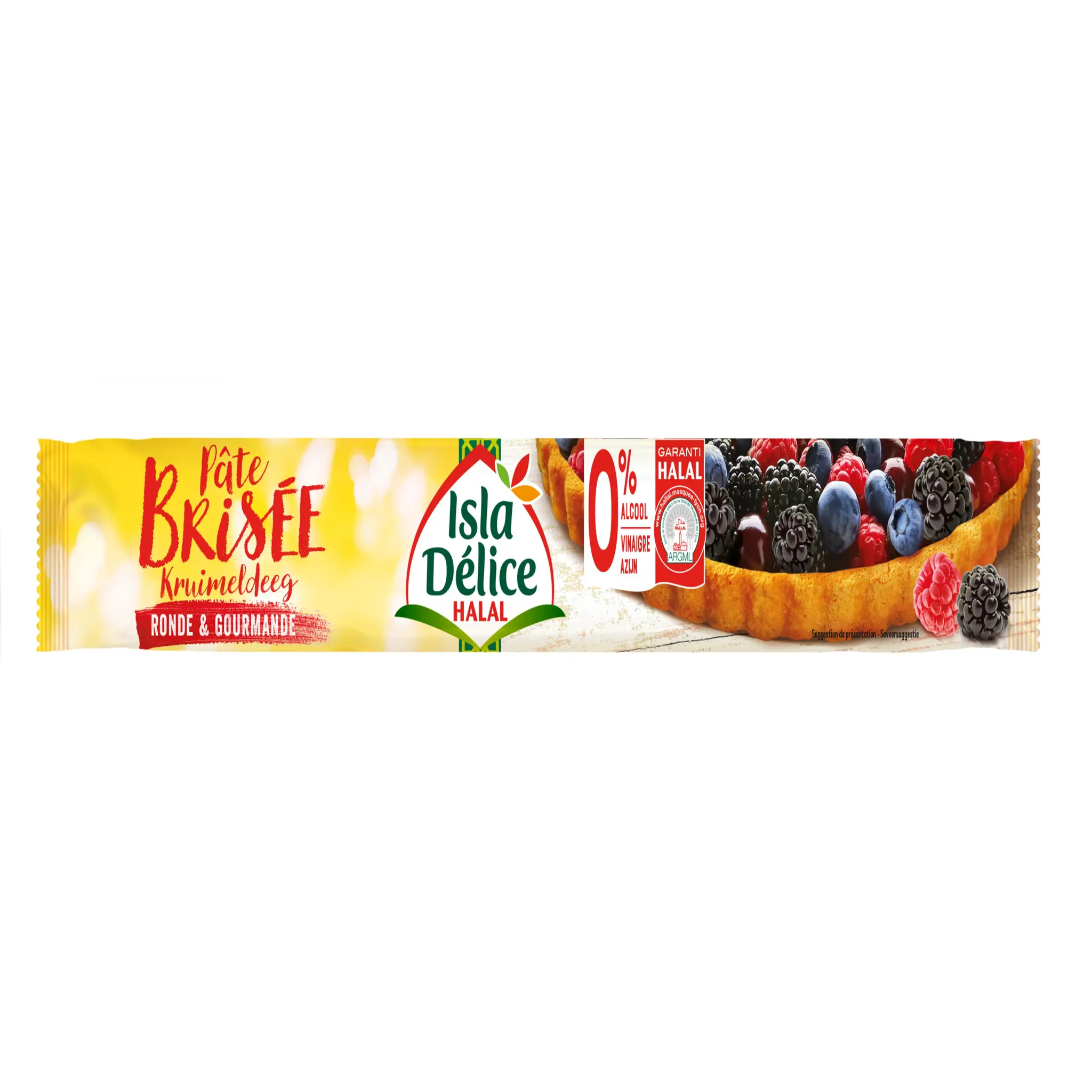 ISLA DELICE Pâte brisée halal ronde et gourmande