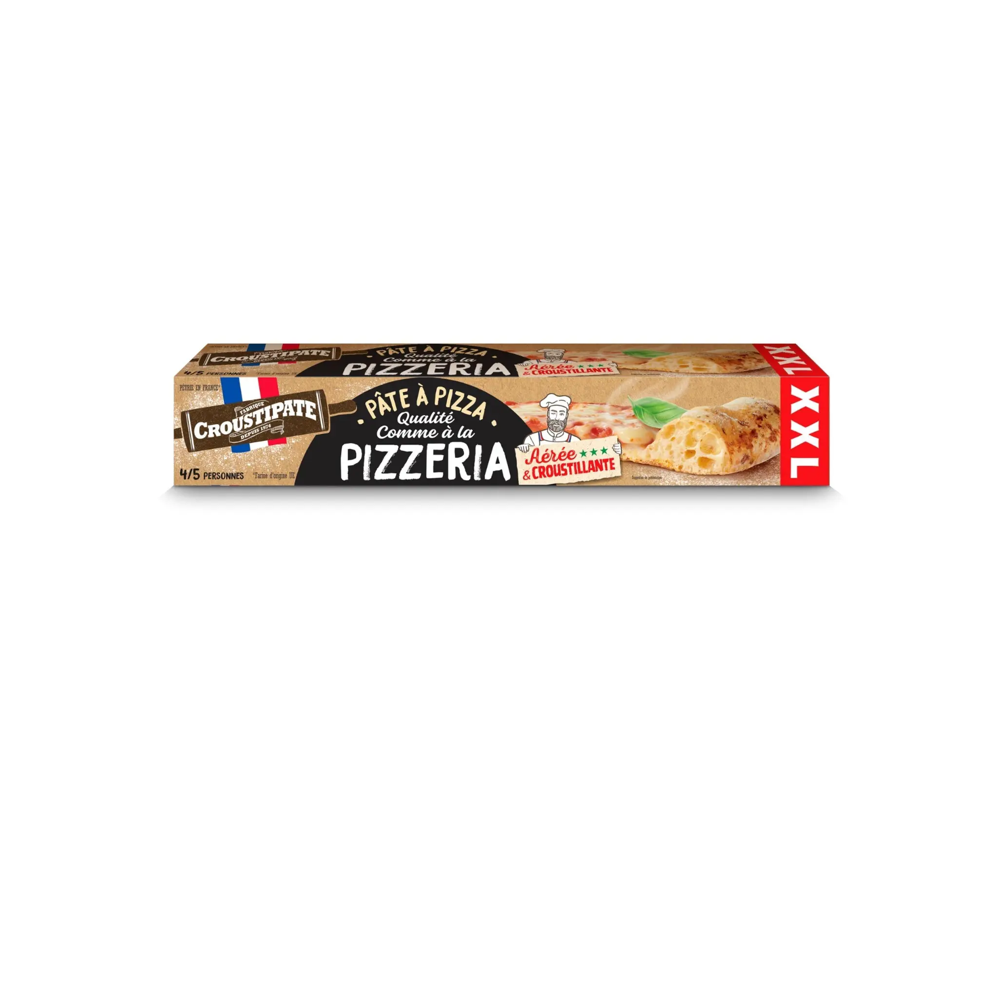 CROUSTIPATE Pâte à pizza XXL