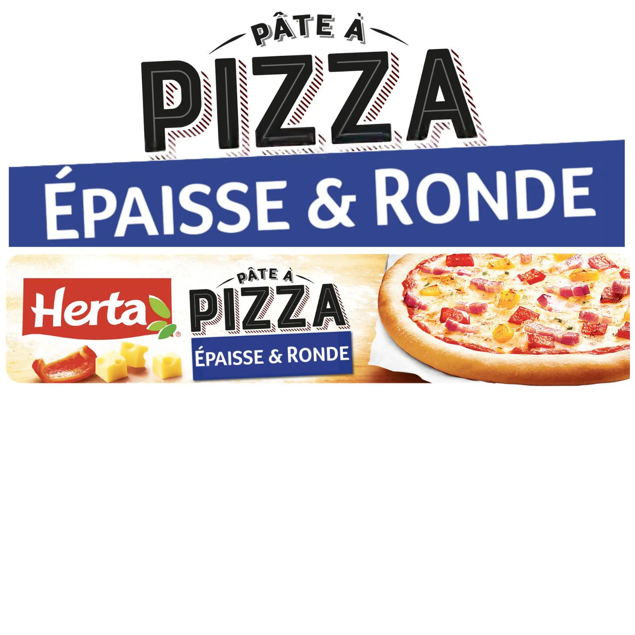 HERTA Pâte à pizza épaisse et ronde