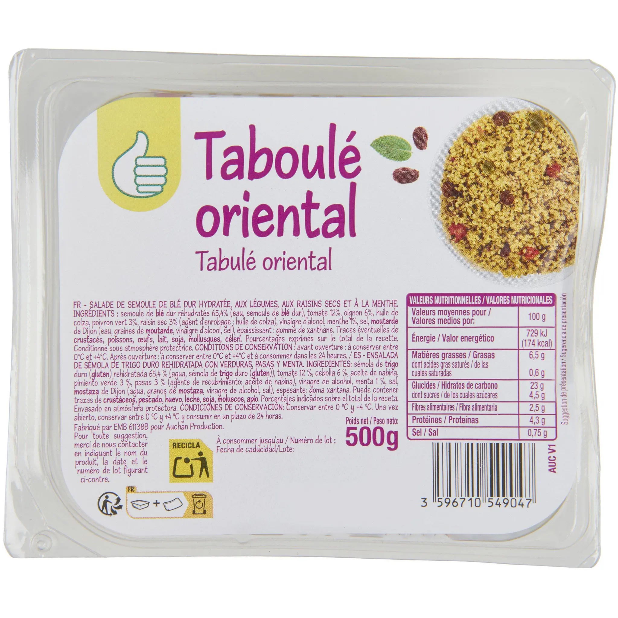 POUCE Taboulé oriental